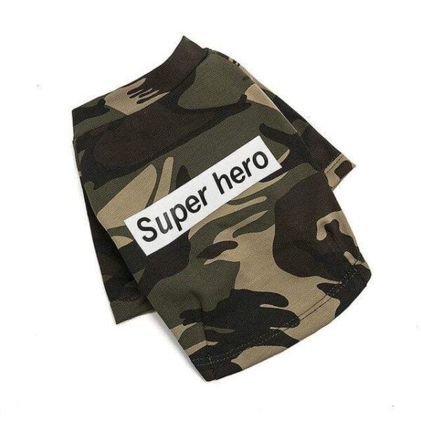 Frenchie World Shop Green / S Super Hero Camo Shirt