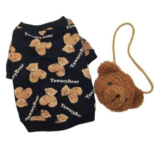 Frenchie World Shop Hoodie and bag / S Tawney Bear Clutch and Sweatshirt Set