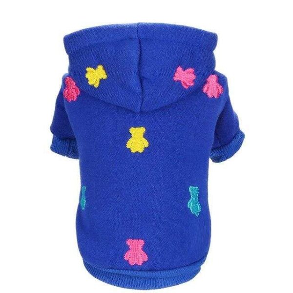 Frenchie World Shop Blue / L Teddy Bear Dog Hoodie