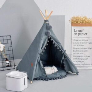 Frenchie World Shop Gray without mat / 50x50x60cm Tent French Bulldog Crib