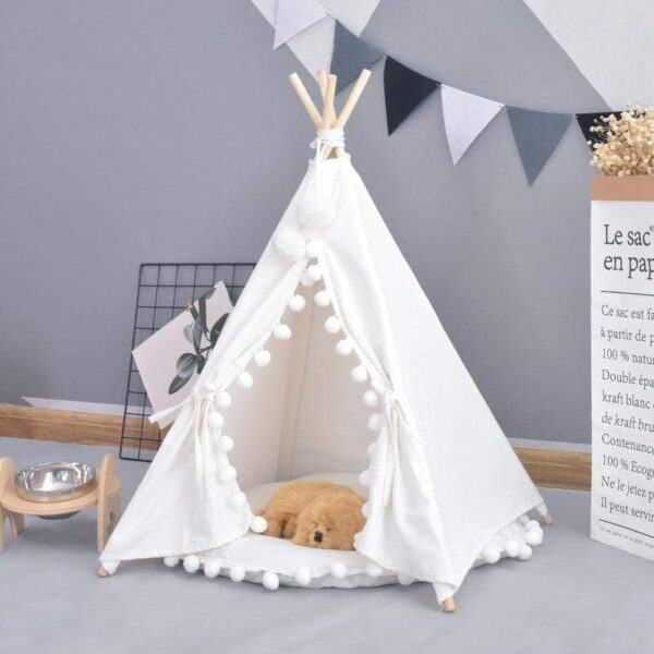 Frenchie World Shop White without mat / 50x50x60cm Tent French Bulldog Crib