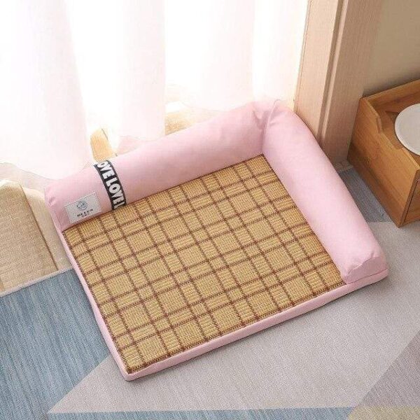 Frenchie World Shop Pink / M / China The Upgraded Version Of Pet Supplies Can be Used In Four Seasons The Dog Bed Cat Bed Cushion Pet Bed Can Be Disassembled And Cl