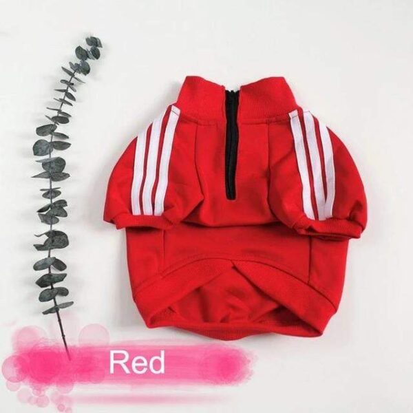 Frenchie World Shop Red / XL Three Stripes Frenchie Hoodie