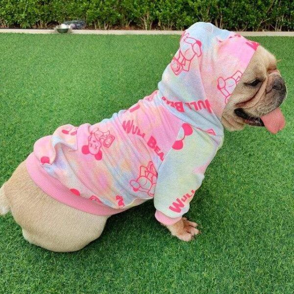 Frenchie World Shop Pink / L Tie-Dye Spring Frenchie Hoodie