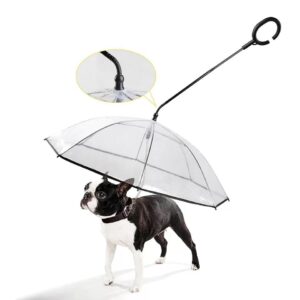 Frenchie World Shop Transparent Dog Umbrella