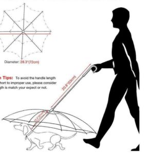 Frenchie World Shop Transparent Dog Umbrella