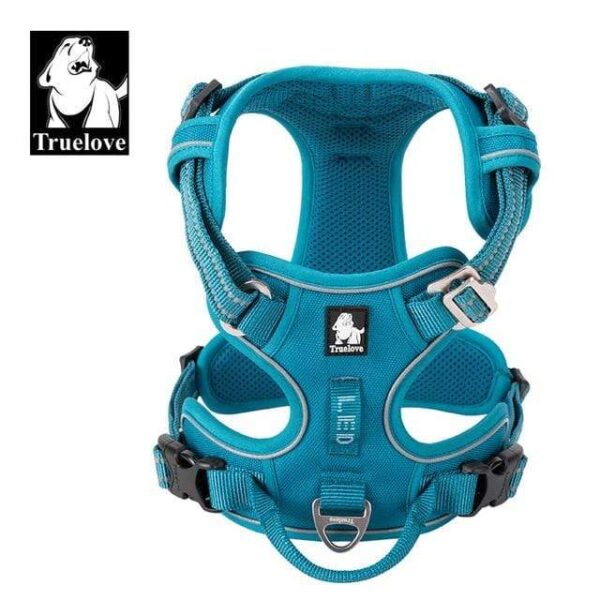 Frenchie World Shop Blue / XL / Russian Federation Truelove Pet Reflective Nylon Dog Harness No Pull Adjustable Medium Large Naughty Dog Vest Safety Vehicular Lead Walking Running