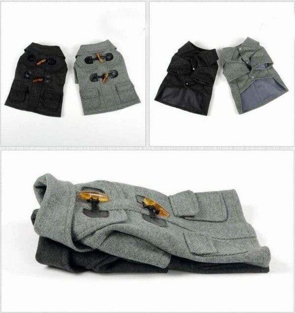 Frenchie World Shop Tweed Padded Overoat