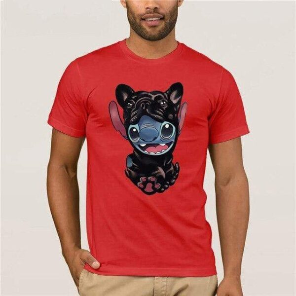 Frenchie World Shop red / S Unisex Alien French Bulldog T-shirt