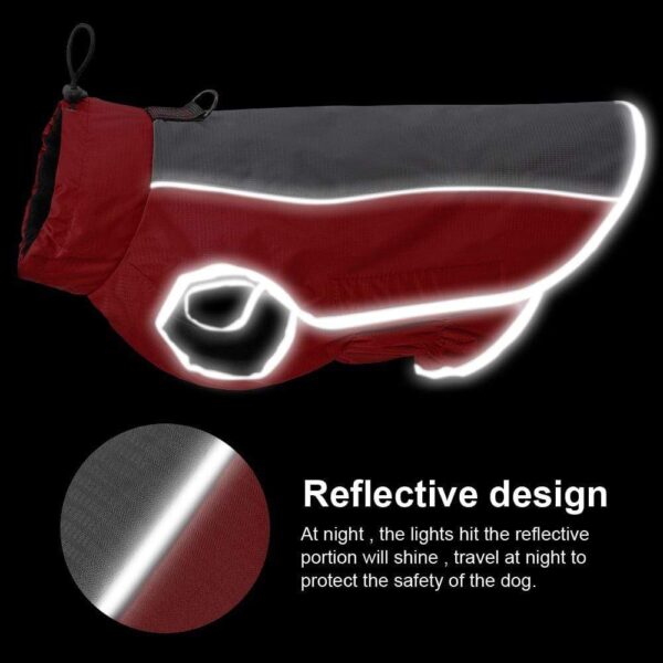 Frenchie World Shop Versatile Reflective Waterproof Dog Jacket