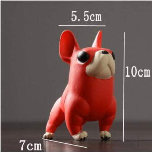 Frenchie World Shop red Vinyl French Bulldog Handicrafted Sculpture