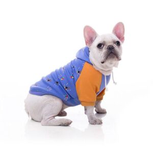 Frenchie World Shop Violet & Orange French Bulldog Hoodie