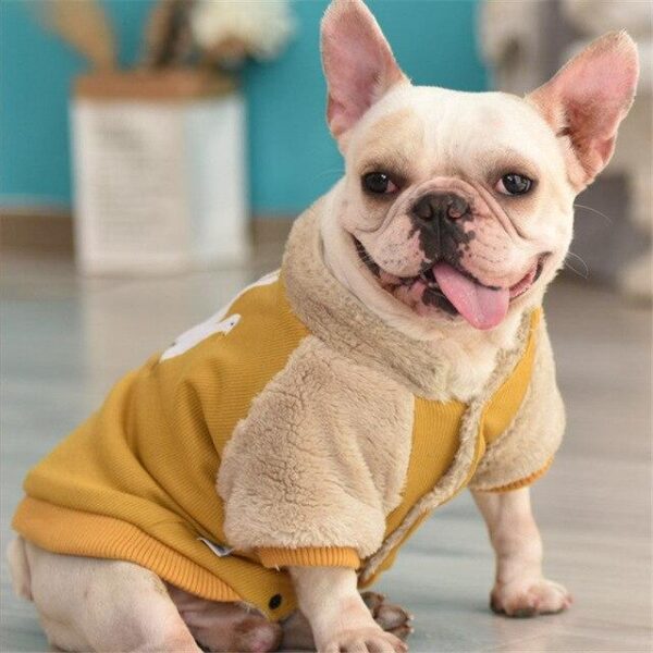 Frenchie World Shop Yellow / M Warm and Thick Goose French Bulldog Jacket