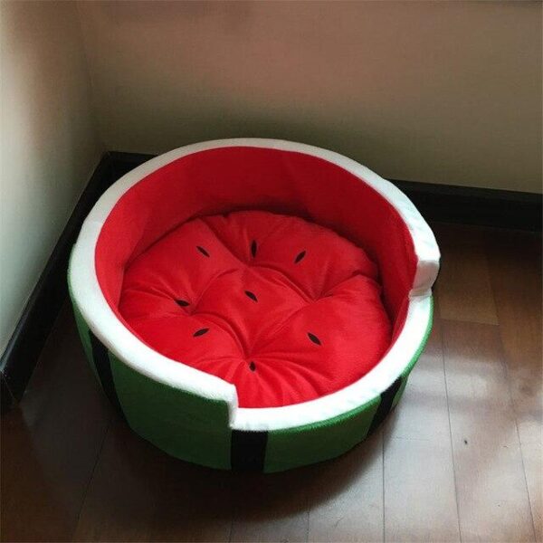 Frenchie World Shop Red / L Watermelon Dog Bed