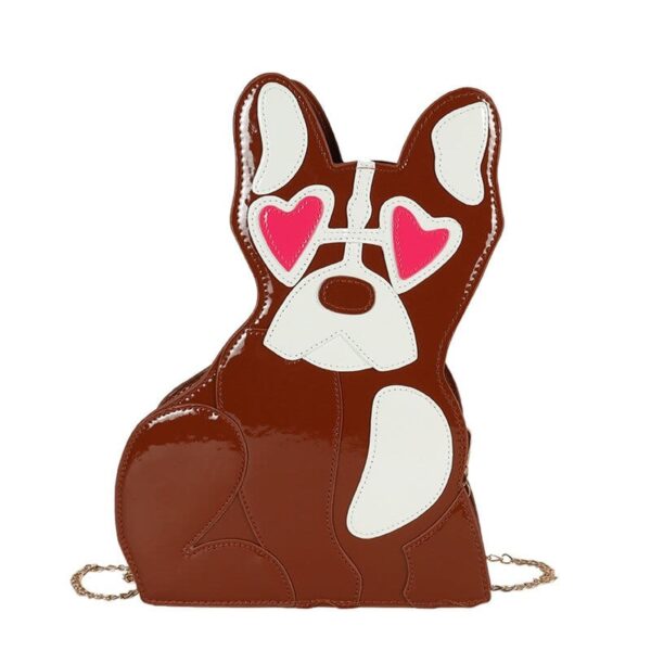 Frenchie World Shop 0 Weysfor Bulldog Shape Shoulder Bag Women Messenger Bag Luxury Handbag Leather Crossbody Bag Designer Spoof Bat Bag Female Purse