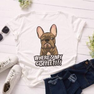 Printify T-Shirt Solid White / L Where's My Coffee Women's Tee