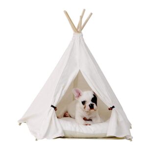 Frenchie World Shop White Frenchie tent (with Cushion )