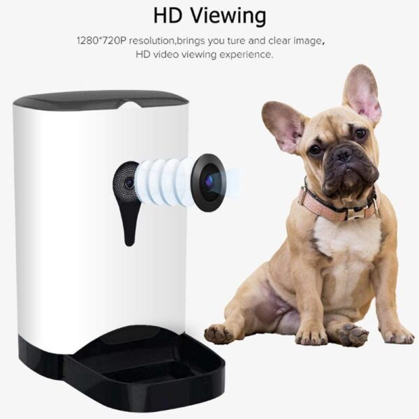 Frenchie World Shop Wifi Automatic Dog Feeder with Camera