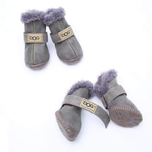 Frenchie World Shop Winter Leather Dog Snow Boots