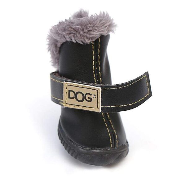 Frenchie World Shop Winter Leather Dog Snow Boots