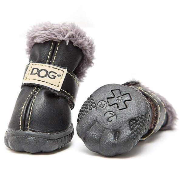 Frenchie World Shop Winter Leather Dog Snow Boots