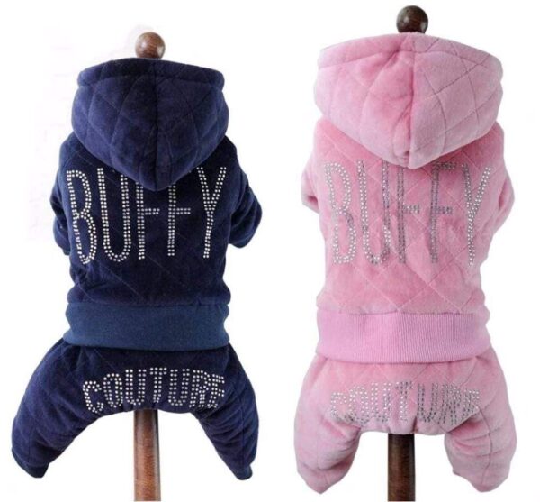Frenchie World Shop Dog Clothing Winter padded jumpsuit
