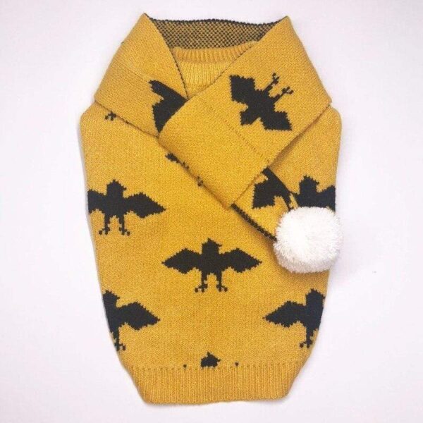 Frenchie World Shop Winter Sweater With Matching Scarf