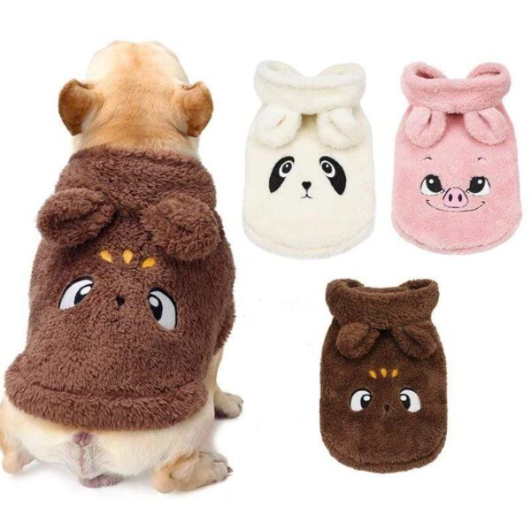 Frenchie World Shop Winter Velvet Pet Dog Clothes Puppy Clothing French Bulldog Coat Pug Costumes Jacket For Small Dogs Chihuahua Vest