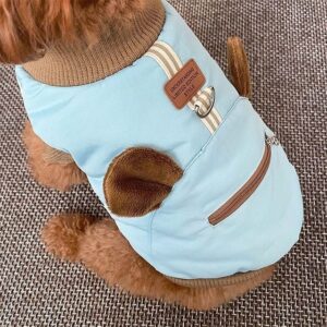 Frenchie World Shop 2 Blue / XS Winter Warm Dog Clothes For Small Dogs Pet Coat Jacket Puppy Cat Outfit Vest Chihuahua Labrador French Bulldog Yorkie Clothing