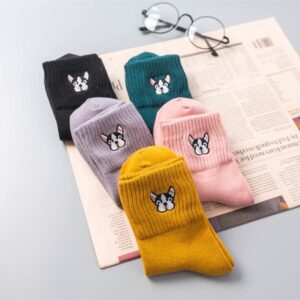 Frenchie World Shop Winter Women's French Bulldog Socks