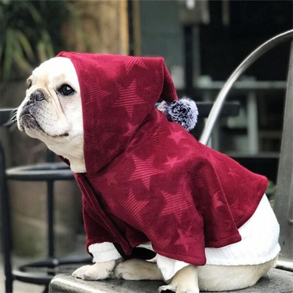 Frenchie World Shop Red / XS Wizard Style Cloak Hoodie