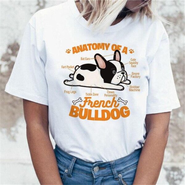 Frenchie World Shop 21-1 / S / China Woman Funny Frenchie T-Shirts