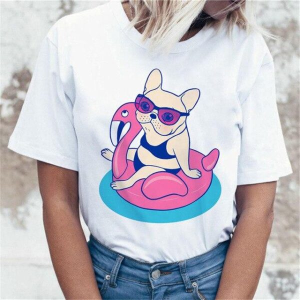 Frenchie World Shop 21-11 / L / China Woman Funny Frenchie T-Shirts