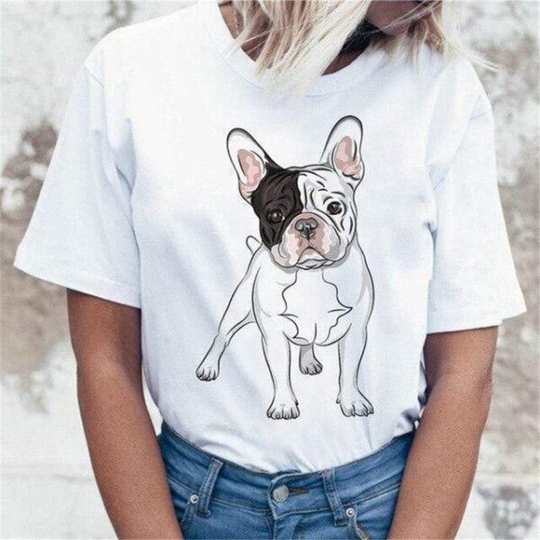 Frenchie World Shop 21-2 / S / China Woman Funny Frenchie T-Shirts