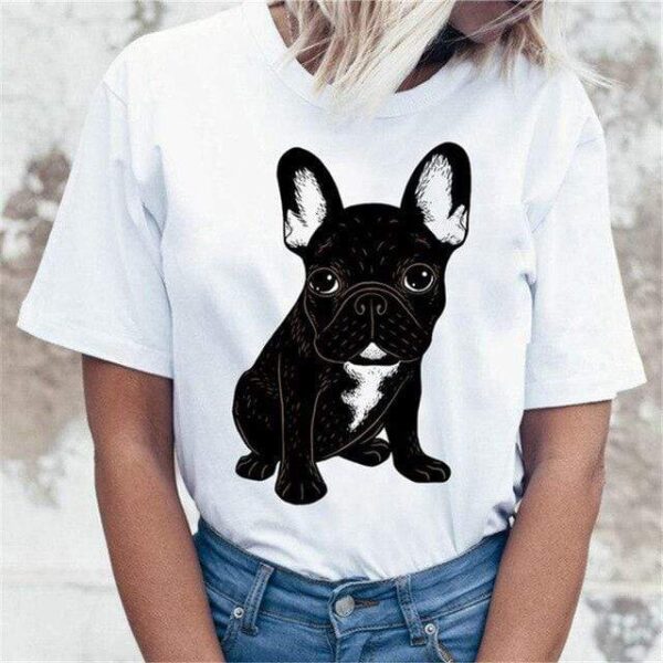 Frenchie World Shop 21-6 / S / China Woman Funny Frenchie T-Shirts