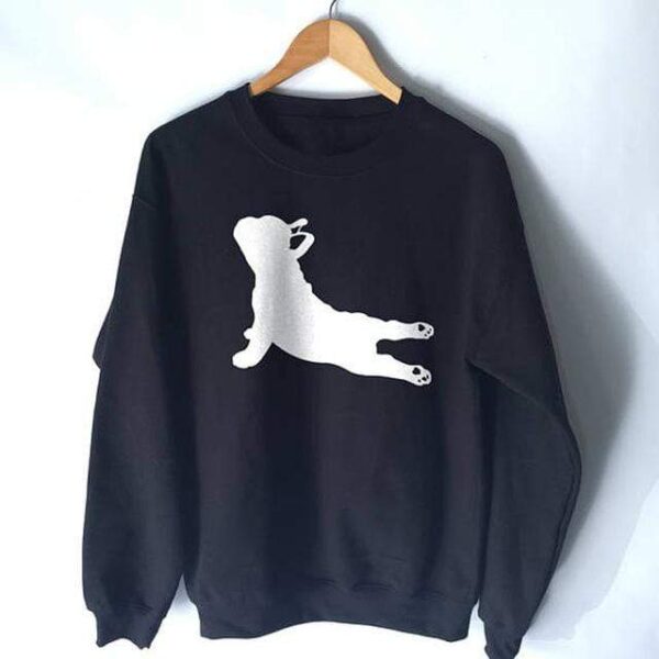 Frenchie World Shop Black / S Women's French Bulldog Printed Yoga Sweatshirt