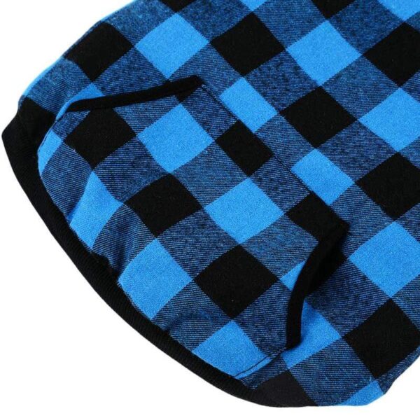 Frenchie World Shop Wool Plaid Jacket With Detachable Hood