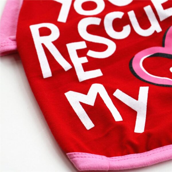 Frenchie World Shop You Rescued My Heart Dog Shirt