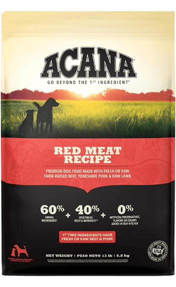 Acana red meat dog food