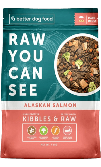 "Raw You Can See" bag of one of the best dry dog food